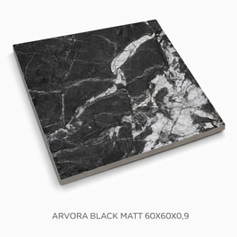 KERAMINEN LAATTA  60X60X0,9 ARVORA BLACK MATT