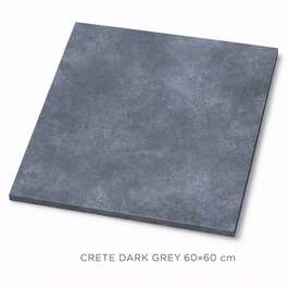 MATTE TILE FOR WALLS, FLOOR, FACADE CRETE DARK GREY 60X60 CM TS-2562