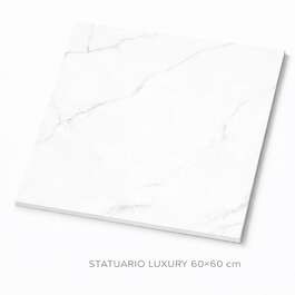 MATTA LAATTA SEINILLE, LATTIALLE JA JULKISIVUUN STATUARIO LUXURY 60X60CM AM-2604