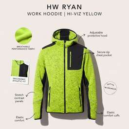 РАБОЧАЯ КОФТА HW RYAN KAPUUTSIGA HI-VIZ ЖЕЛТЫЙ L РАБОЧАЯ КОФТА HW RYAN KAPUUTSIGA HI-VIZ ЖЕЛТЫЙ L