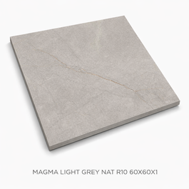 TÄISSMASSPLAAT 60X60X1 MAGMA LIGHT GREY NAT R10