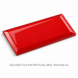 Seinaplaat Golden Tile Metrotiles,Punane, 100x200