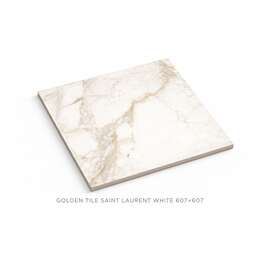 Keraamiline põrandaplaat Golden Tile Saint Laurent,valge, 607x607