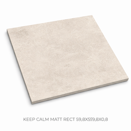 TÄISMASSPLAAT 59,8X59,8X0,8 KEEP CALM MATT RECT