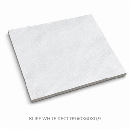 TÄISMASSPLAAT 60X60X0,9 KLIFF WHITE RECT R9