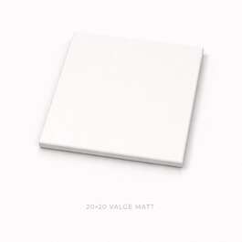 SEINÄLAATTA   20X20 VALGE MATT REF.001