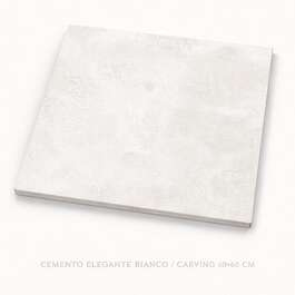 MATTA LAATTA SEINIIN, LATTIAAN, JULKISIVUUN CEMENTO ELEGANTE BIANCO / CARVING 60X60CM DG-2806