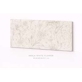 Wall tile  30,8X60,8X0,1 MEILA WHITE FLOWER