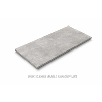 CERAMIC GRANITE 59,8X119,8X0,8 MARBLE SKIN GREY MAT