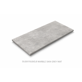 KERAAMILEN LATTA 59,8X119,8X0,8 MARBLE SKIN GREY MAT