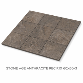 POSELIAANILAATAT 10X10X0.6 KIVIKÄINEN ANTRASIITTI NAT.R10