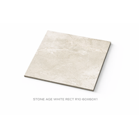 TÄISMASSPLAAT 60X60X1 STONE AGE WHITE RECT R10