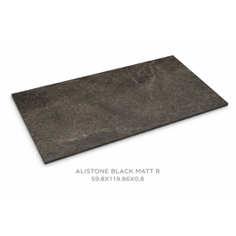 TÄISMASSPLAAT 59,8X119,8X0,8 ALISTONE BLACK MATT R