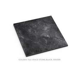 Keraamiline põrandaplaat Golden Tile Space Stone,must, 595x595