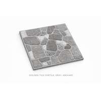 Floor tile Golden Tile Cortile, gray, 400x400