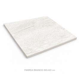MATTE TILE FOR WALLS, FLOOR, FACADE MAREA BIANCO 60X60 CM DG-2792