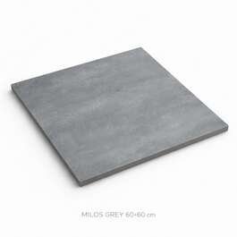 MATTE TILE FOR WALLS, FLOORS, AND FACADES MILOS GREY 60X60 CM TS-2567