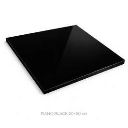 MATTE TILE FOR WALLS, FLOOR, FACADE PIANO BLACK 60X60 CM TS-2657