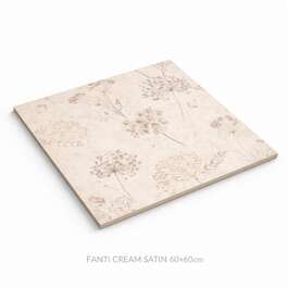DECOR 59,6X59,6X0,8 FANTI CREAM SATIN 2TK PAKK DECOR 59,6X59,6X0,8 FANTI CREAM SATIN 2TK PAKK