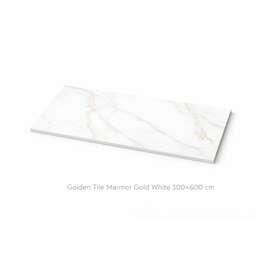 Seinälaatta Golden Tile Marmor Gold, valkoinen, 300x600