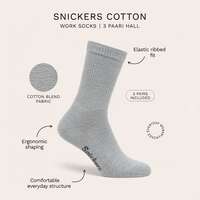 WORK SOCKS SNICKERS COTTON 3 PAARI HALL 41/44 WORK SOCKS SNICKERS COTTON 3 PAARI HALL 41/44