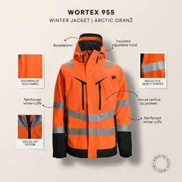 ЗИМНЯЯ КУРТКА  WORTEX 955 ARCTIC ORANŽ 2XL