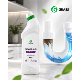 Kanalisatsioonipuhastusvahendi Digger-gel Professional 750 ml Grass