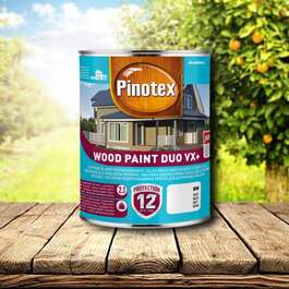 КРАСКА ДЛЯ ДЕРЕВЯННОГО ФАСАДА  PINOTEX WOOD PAINT DUO VX+ 1L