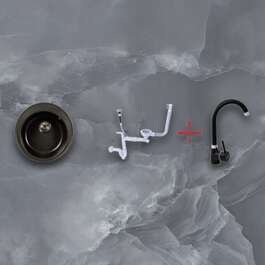 МОЙКА GRAN.VELA D-49CM ЧЕРНАЯ+СМЕСИТЕЛЬ BELLO ЧЕРНАЯ МОЙКА GRAN.VELA D-49CM ЧЕРНАЯ+СМЕСИТЕЛЬ BELLO ЧЕРНАЯ