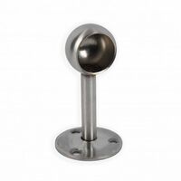 PIPE CARRIER WALL-END 32MM STAINLESS STEEL