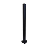 TABLE LEG 60X870MM WITH PLATE BLACK