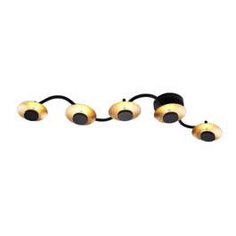 Ceiling Light LIMBER 5X6W, 2440lm, LED Metal Black/Gold Ceiling Light LIMBER 5X6W, 2440lm, LED Metal Black/Gold