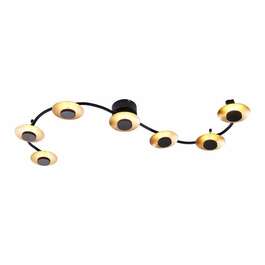 VALGUSTI LIMBER 7X6W, 3360lm, LED MATALL MUST/KULD
