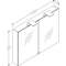 VANNITOAKAPP ALTERNA AMBER AMBV100 LED M.VALGE
