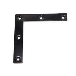 УГОЛОК КРЕПЕЖНЫЙ ПЛОСКИЙ  100x100 BLACK 4TK/PK