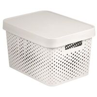 INFINITY BOX WITH LID 17L WHITE