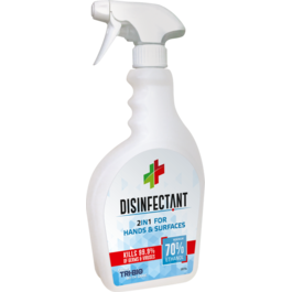 DESINFEKTANT 2in1 KÄTELE JA PINDADELE SPRAY 0,42L