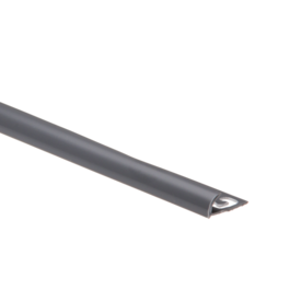 LAATTALISTA PVC  8mm VÄLISNURK TUME HALL 106 2.5m