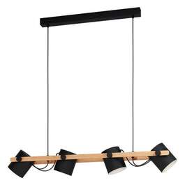 VALGUSTI HORNWOOD 4X60W E27 PUIT/MUST