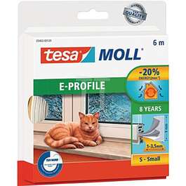УПЛОТНИТЕЛЬ ДЛЯ ОКОН  TESA E-PROFIIL белый 9mmx3.5mmx6m