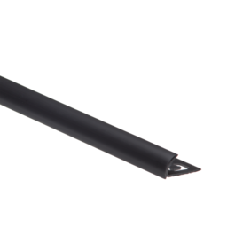 P SHAPED TILE TRIM 10mm VÄLISNURK MUST 113 2.5m