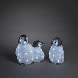 JOULUVALO 3 PINGUINS 48 LED 11cm IP44