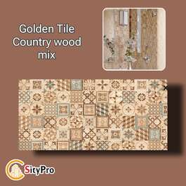 Wall tile Golden Tile Country wood, decor mix, 300x600
