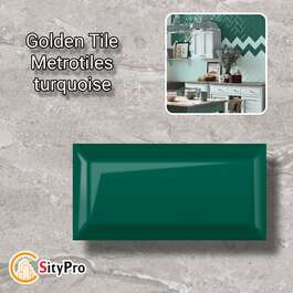 Wall tile Golden Tile Metrotiles,turquoise, 100x200