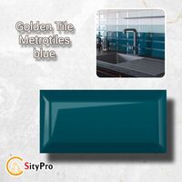 Seinälaatta Golden Tile Metrotiles, sininen, 100x200