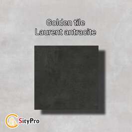 Floor tile porcelain stoneware Golden Tile Laurent,anthracite, 186x186