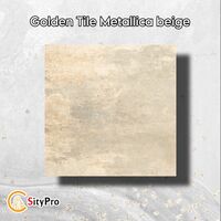 Напольная плитка Golden Tile Metallica бежевая, 600х600