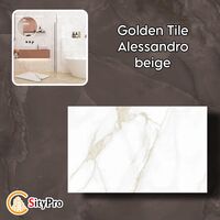 Wall tile Golden Tile Alessandro, Beige , 250 x 400