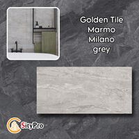 Floor tile Golden Tile Marmo Milano, gray, 300 x 600