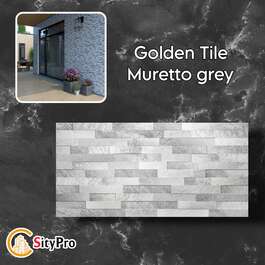 Wall tile Golden Tile Muretto, gray, 300x600